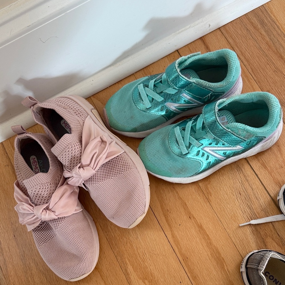 New Balance Kids' Sneakers in Pink and Teal